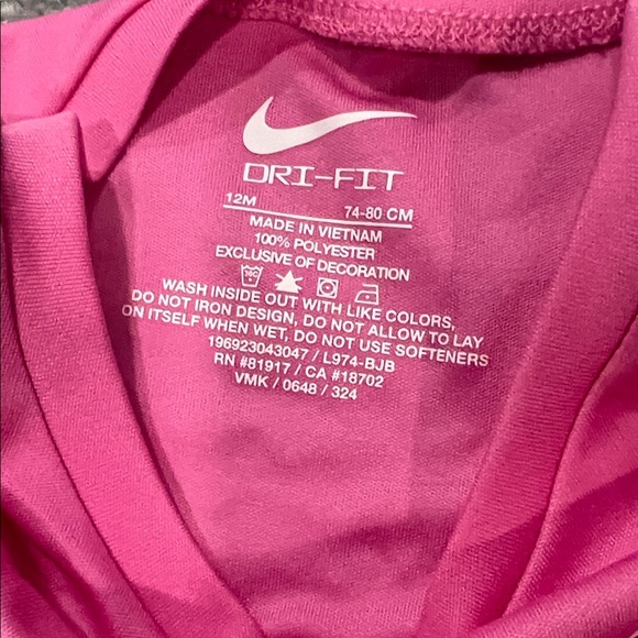 Nike Vibrant Pink Top and Light Blue Skirt Set - Picture 2 of 4